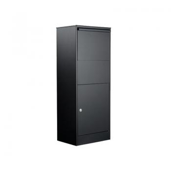 Allux 800 Large in schwarz Entnahme von vorne Größe: H: 1150 x B:450 x T: 320 mm
